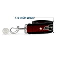 thumbnail image 6 of GM General Motors Pet Leash, Dog Leash, Chevrolet Bowtie Since 1911 Stars Stripe Black Red Ivory, 4 Feet Long 1.0 Inch Wide, 6 of 6