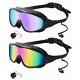 thumbnail image 1 of Gafas de natación Rantizon, 2 unidades, visión amplia, antivaho, UV, para adultos, 1 of 7