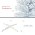 thumbnail image 6 of HOMCOM 7' Snow Flocked Artificial Christmas Tree Slim with Stand, White, 6 of 9