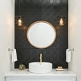thumbnail image 3 of FASÄDE Chain Decorative Vinyl 18in x 24in Backsplash Panel in Matte Black (5 Pack), 3 of 6