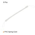 thumbnail image 3 of Unique Bargains 6' Plastic Retractable Spring Coil Strap Key Holder Stylus Cord, Clear 8 Pack, 3 of 5