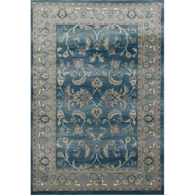 Art Carpet 841864101959 2 x 4 ft. Arabella Collection Scrollwork Woven Area Rug, Blue