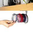 thumbnail image 1 of ELYPRO - Organizador de tapas para vasos - Horizontal - Montaje autoadhesivo debajo del gabinete Diseño que ahorra espacio Sostiene múltiples tapas Gabinetes de cocina y encimeras sin desorden Organiz, 1 of 5