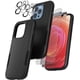 thumbnail image 1 of ZHAOCHENG 【5 en 1】 Funda para iPhone 14 Pro, a prueba de golpes con 2 paquetes de protector de pantalla templado + 2 paquetes de protección de cámara para iPhone 14 Pro Case 6.1'' (Negro), 1 of 5