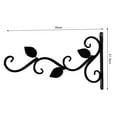 thumbnail image 6 of Travelwant Leaf Design Flowerpot Hanger Minimalist Wrought Iron Nordic Style Hollow Wall Plant Hook Household Supplies, 6 of 8
