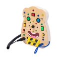 thumbnail image 2 of lionlar LED Busy Board Wooden Control Panel Montessori Toys LED Wooden Sensory Board for Smile Pattern, 2 of 9