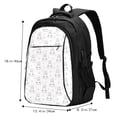thumbnail image 5 of Wukai Heart Rabbit Travel Laptop Backpack: Business Water-Resistant Bag with USB Charging Port, Ideal College Backpack for Men & Women, 5 of 6