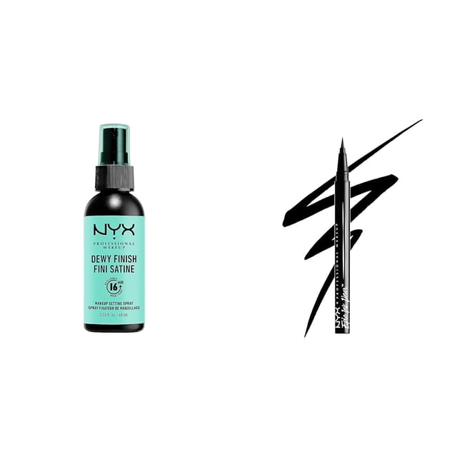 Spray fijador de maquillaje y delineador líquido impermeable NYX