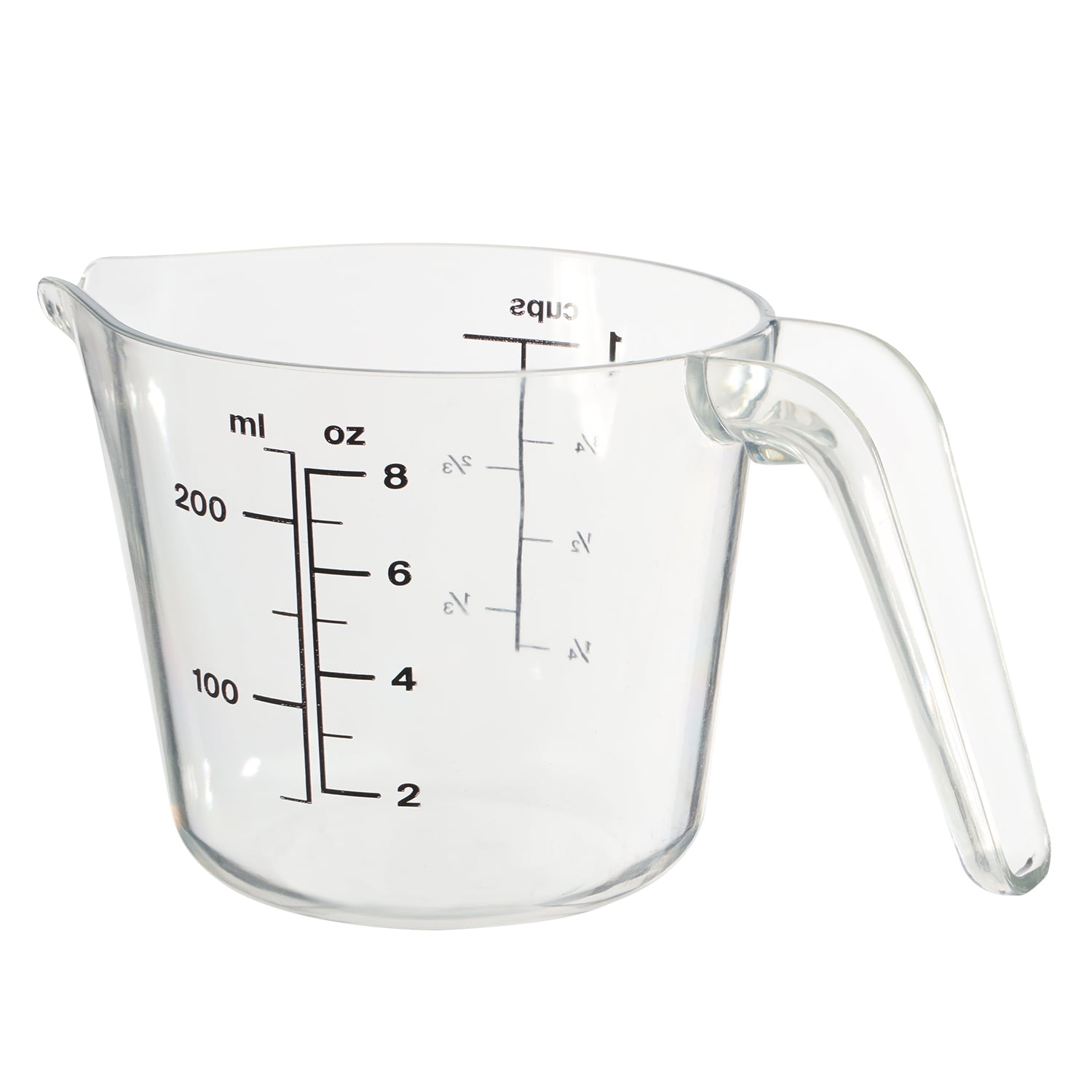 Mainstays 2 Cup Plastic Measuring Cup, 16 oz, Clear