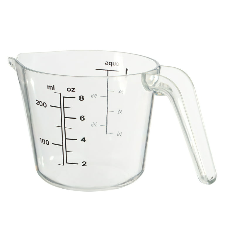 1-Cup High-Impact Clear Plastic Measuring Cup