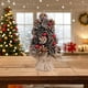 thumbnail image 1 of xihome Mini rbol de Navidad artificial con piñas y bayas rojas de 23 cm (9 pulgadas) para decoracin de escritorio, oficina o hogar durante las fiestas., 1 of 6