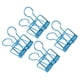 thumbnail image 3 of 50 clips huecos para carpetas de papel de metal para documentos, informes de prueba, color azul, 3 of 9