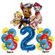thumbnail image 3 of 17 piezas de dibujos animados PAW Patrol decoración de cumpleaños película de aluminio juego de globos digitales perro Chase Marshall Skye suministros para fiestas infantiles juguetes, 3 of 5
