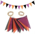 thumbnail image 6 of Multicolored Burlap Bunting Garland Set of 12, Triangle Flags for Festivals Birthdays Classroom Celebration, 6 of 8