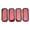 Red, variant on BIMZUC 4pcs Rectangular Reflector Safety ABS Reflective Sticker Universal for Car Motorcycle Orange Plating Night Warning 10.23 inches / 26.0 cm