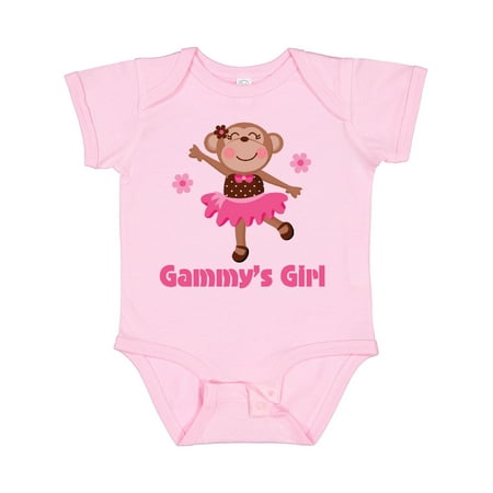 

Inktastic Gammy s Girl Monkey Gift Baby Girl Bodysuit