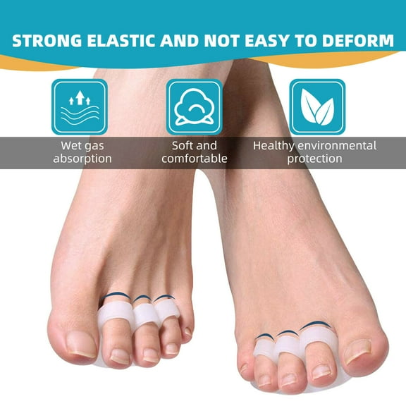 2X Silicone Bunion Toe Corrector Orthotics Straightener Separator Toes Spacer US