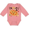thumbnail image 3 of Inktastic Im Two Pizza Birthday Party Boys or Girls Long Sleeve Baby Bodysuit, 3 of 5