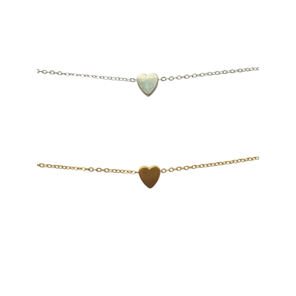 14K Bonded Gold Heart Necklaces P30 by Artisan Jeweler
