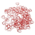 thumbnail image 3 of MasteelfCA 100pcs Paperclip Love Heart Paper Clips Marking Bookmark Pin Stationery Office Accessories(Red), 3 of 8