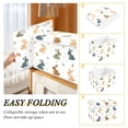 thumbnail image 2 of Yayeee Collapsible Cube Storage Bin with Lid Fabric Closet Decorative Basket with Handles, Cartoon Bunnies, 2 of 7
