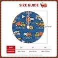 thumbnail image 4 of Kll Construction Vehicles Christmas Tree Skirt 30",Party Decorations Farmhouse For Christmas Decorations Holiday Party, 4 of 8