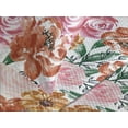 thumbnail image 3 of Ambesonne Vintage Rose Quilted Coverlet 3 Pcs, Leaves Greenery Flower, Queen Size, Pale Pink Laurel Green, 3 of 4