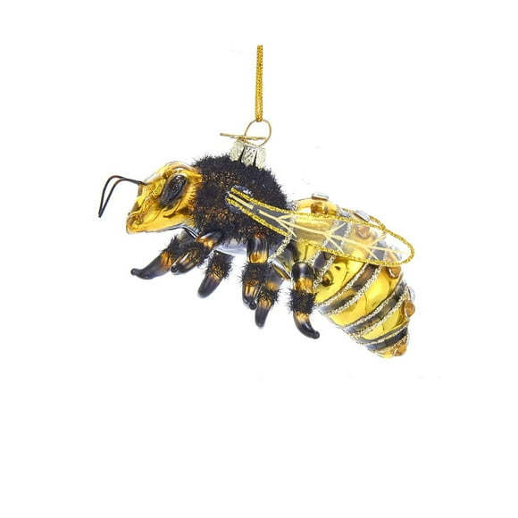 Noble Gems Glass Ornament Honey Bee