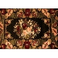 thumbnail image 1 of Ahgly Company Machine Washable Indoor Rectangle Medallion Orange French Area Rugs, 2' x 4', 1 of 4