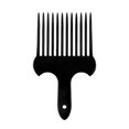 thumbnail image 1 of Hair Fork Comb Black Plastic Insert Afro Non Slip Comb Lift Hair Comb High & Low Gear Comb Hairdressing ., 1 of 5