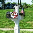 thumbnail image 5 of American Flag Mailbox Covers Magnetic Memorial Day Outdoor Decorations American Eagle Welcome Mailbox Wraps 4th of July Post Letter Box Cover Garden Decor Standard Size 18" X 21", 5 of 6