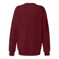 thumbnail image 3 of Seasonal Long Sleeves Shirt for Women Women's Solid Plus Size Long Sleeve Pocket Blouse Sweater Tops Wine 8(L), 3 of 6