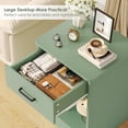 thumbnail image 7 of Homfa Nightstand with Drawer，2 Tier Modern Night Stand Side Table for Bedroom Living Room, Green, 7 of 7
