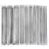11 Sets of 20cm Long Stainless Steel Straight Double Pointed Sweater Crochet Knitting Needles - 2.0mm to 6.5mm (Silver)