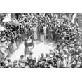 thumbnail image 1 of 24"x36" Gallery Poster, military of turkey WWI. Men dancing with swords celebration 1914, 1 of 1