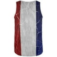 thumbnail image 2 of Distressed French Flag All Over Mens Tank Top Multi SM, 2 of 2