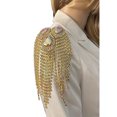 thumbnail image 1 of Hioecau Fringe Rhinestone Epaulette Waterdrop Shoulder Epaulette Sparkling Tassel Epaulet Accessory for Costume Party Stage Performance, 1 of 8