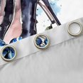 thumbnail image 4 of Feelyou Girl High Heel Black Out Curtains, Rose Floral Curtains Pack of 2 (42x63 Each), 4 of 6