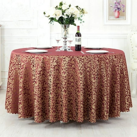 

dosili Wedding Party White Tablecloths Polyester Jacquard Hotel Table Cloth Banquet Dining Tables Cover Multi Sizes Overlays Home Decor