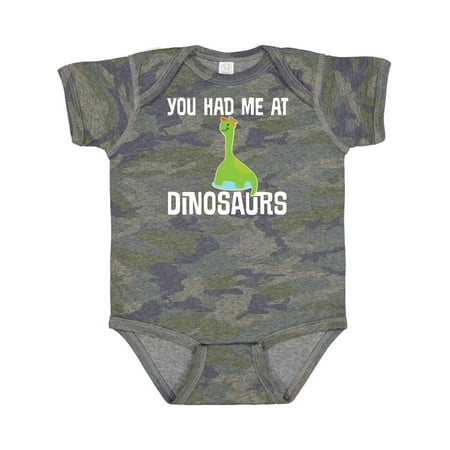

Inktastic You Had Me at Dinosaurs Gift Baby Boy or Baby Girl Bodysuit