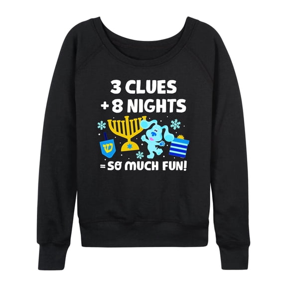 Blue's Clues & You! - A Blue Christmas - Women's Lightweight French Terry Long Sleeve Shirt