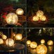 thumbnail image 4 of Solar Garden Lights Outdoor Cracked Glass Ball Waterproof Wireless Warm White Led Lamp, 4 of 5