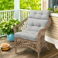 thumbnail image 2 of INTER HUT 46 x 22 in Patio High Back Cushions (Set of 2), Adirondack Rocking Chair Cushions Rocking Chair Cushion with Ties, Light Blue, 2 of 9