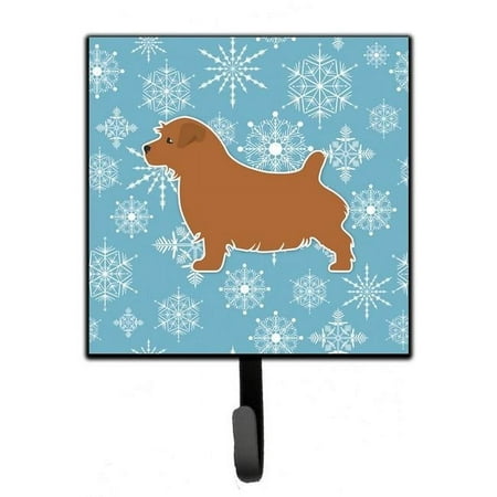 Carolines Treasures BB3509SH4 Winter Snowflake Norfolk Terrier Leash or Key Holder