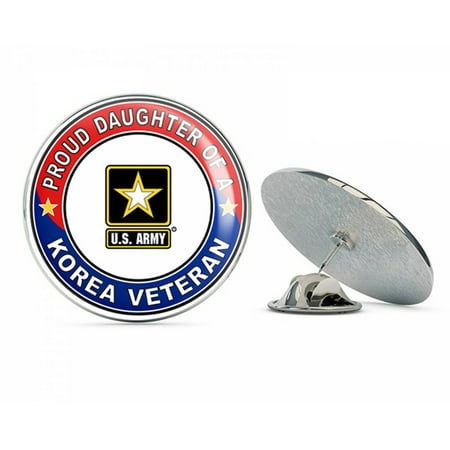 Korea Lapel Pin - U.S. Army Proud Daughter of a Korea Veteran Metal 0.75