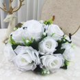 thumbnail image 2 of Artificial Silk Rose Ball – Romantic Wedding Centerpiece & Home Table Decoration, Realistic Simulation Flower Arrangement, 2 of 5