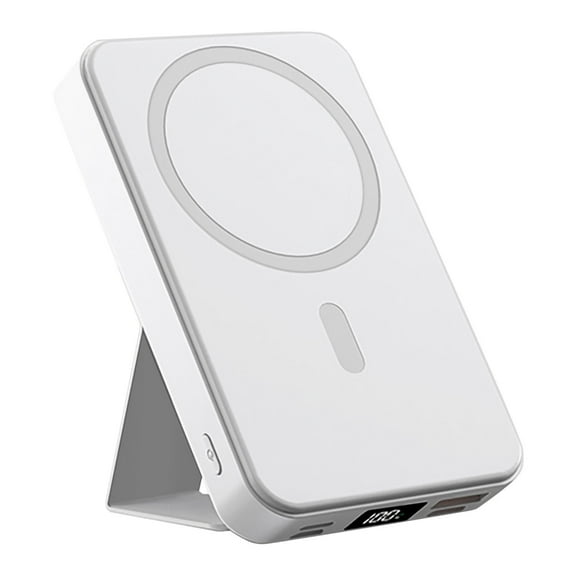 10000mAh Portable Magnetic Wireless Charge Power Bank w/ Phones Stand