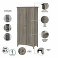 thumbnail image 3 of Pemberly Row Kitchen Pantry Cabinet with Doors in Drif2od Gray - Wood, 3 of 7