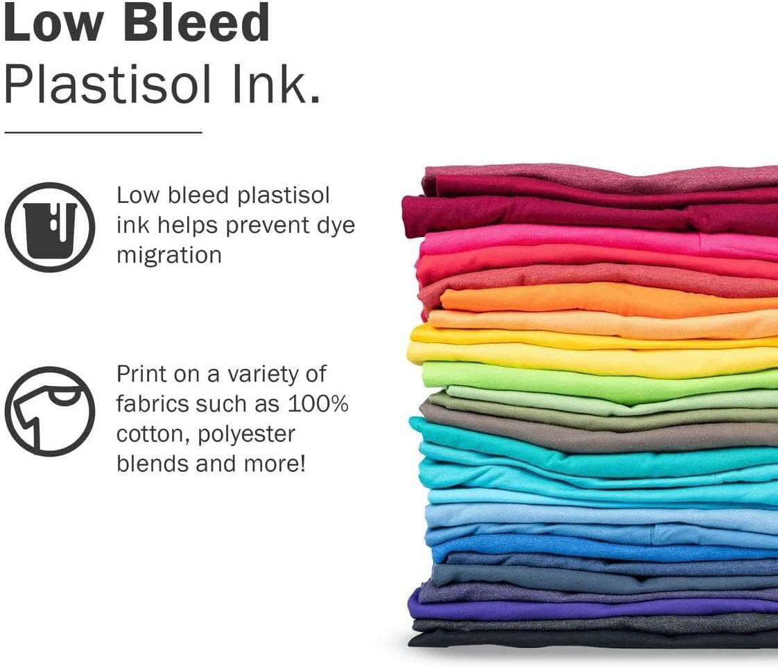 Rapid Cure Ink Kits Pastel for Screen Printing Low Temp Cure 6 – 8oz from Commercial Screen Printing to Kids Screen Printing This is The Perfect Screen Print kit.