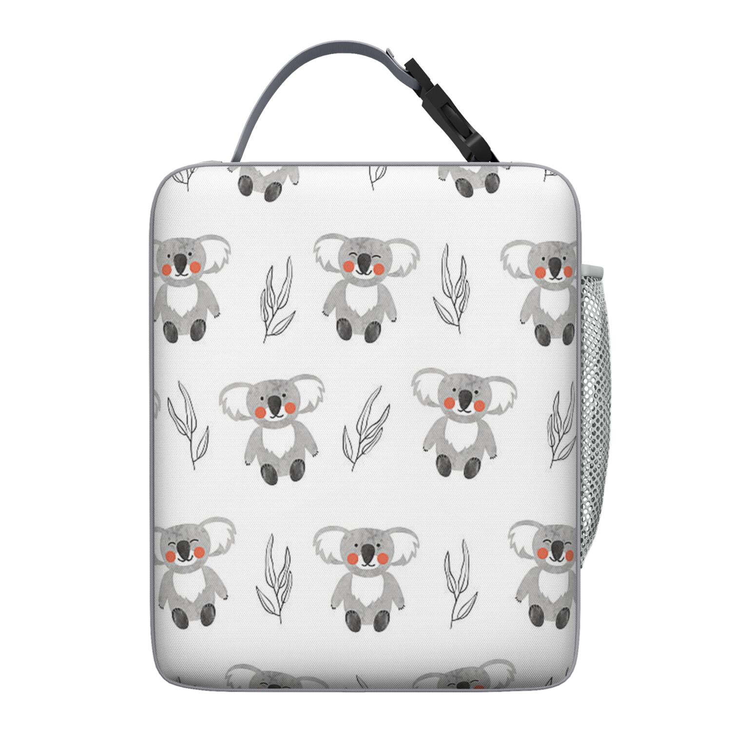 Cartoon Koala Lunch Box Bag, Artistic Australian Animal Pattern Insulated Bento Tote with Cute Koala Bear Design, Waterproof Cooler for Work, Picnic, Travel, School